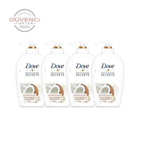 Düvenci Toptan Dove Hindistan Cevizi Yağı ve Badem Sütü Özlü Sıvı Sabun 500 ML 4' lü Set Model 8