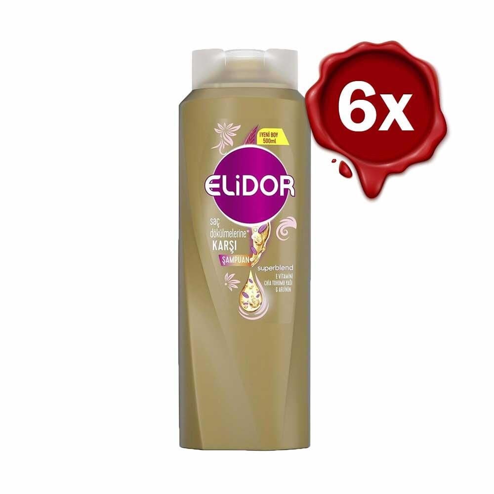 Elidor Superblend Saç Bakım Şampuanı Saç Dökülmelerine Karşı E Vitamini x 6
