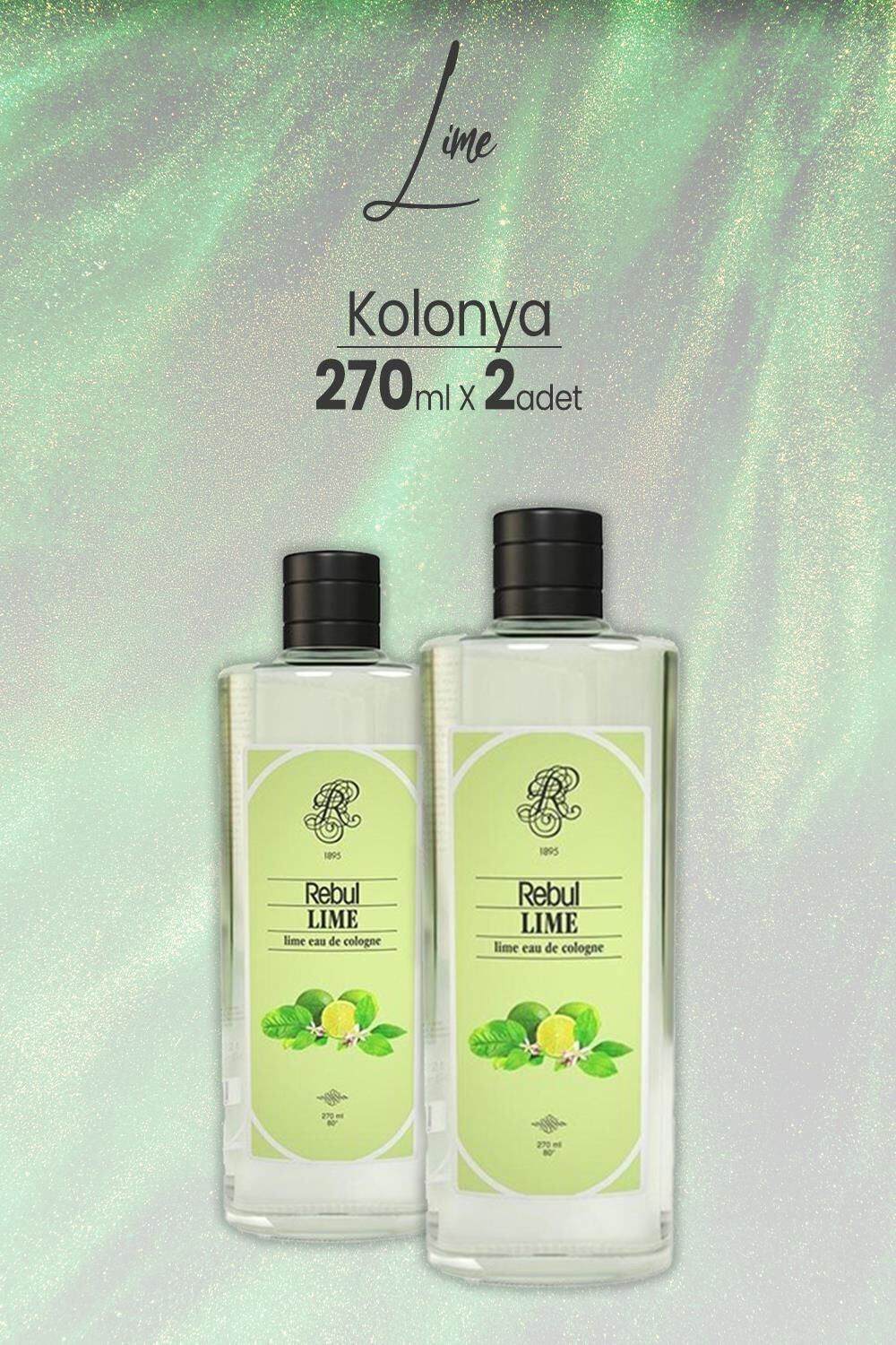 Rebul Lime Kolonya 270 ml x 2 Adet