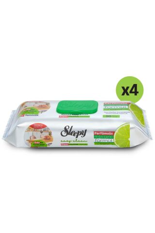 Sleepy Easy Clean Süper Yüzey Temizlik Mutfak Havlusu&mendili Bergamot Yağlı 4x50 (200 YAPRAK)