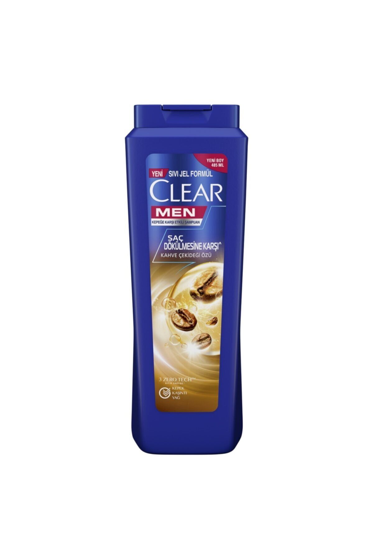 Clear Men Kepeğe Karşı Etkili Şampuan Saç Dökülmesine Karşı Kahve Çekirdeği Özü 485 ml