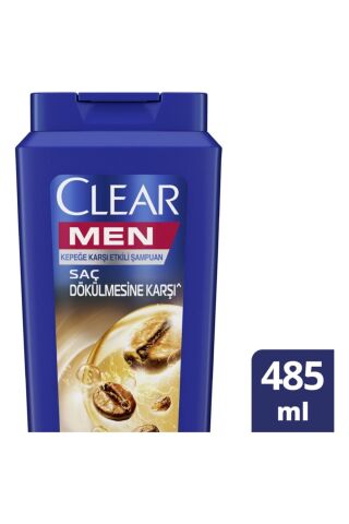 Clear Men Kepeğe Karşı Etkili Şampuan Saç Dökülmesine Karşı Kahve Çekirdeği Özü 485 ml