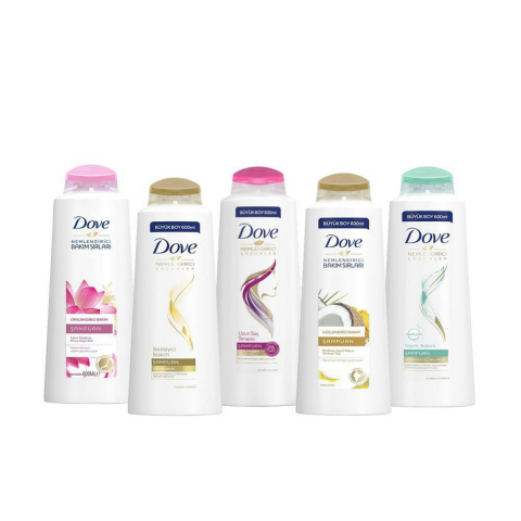 Düvenci Toptan Dove Şampuan 600 ML 5' li Set Model 9