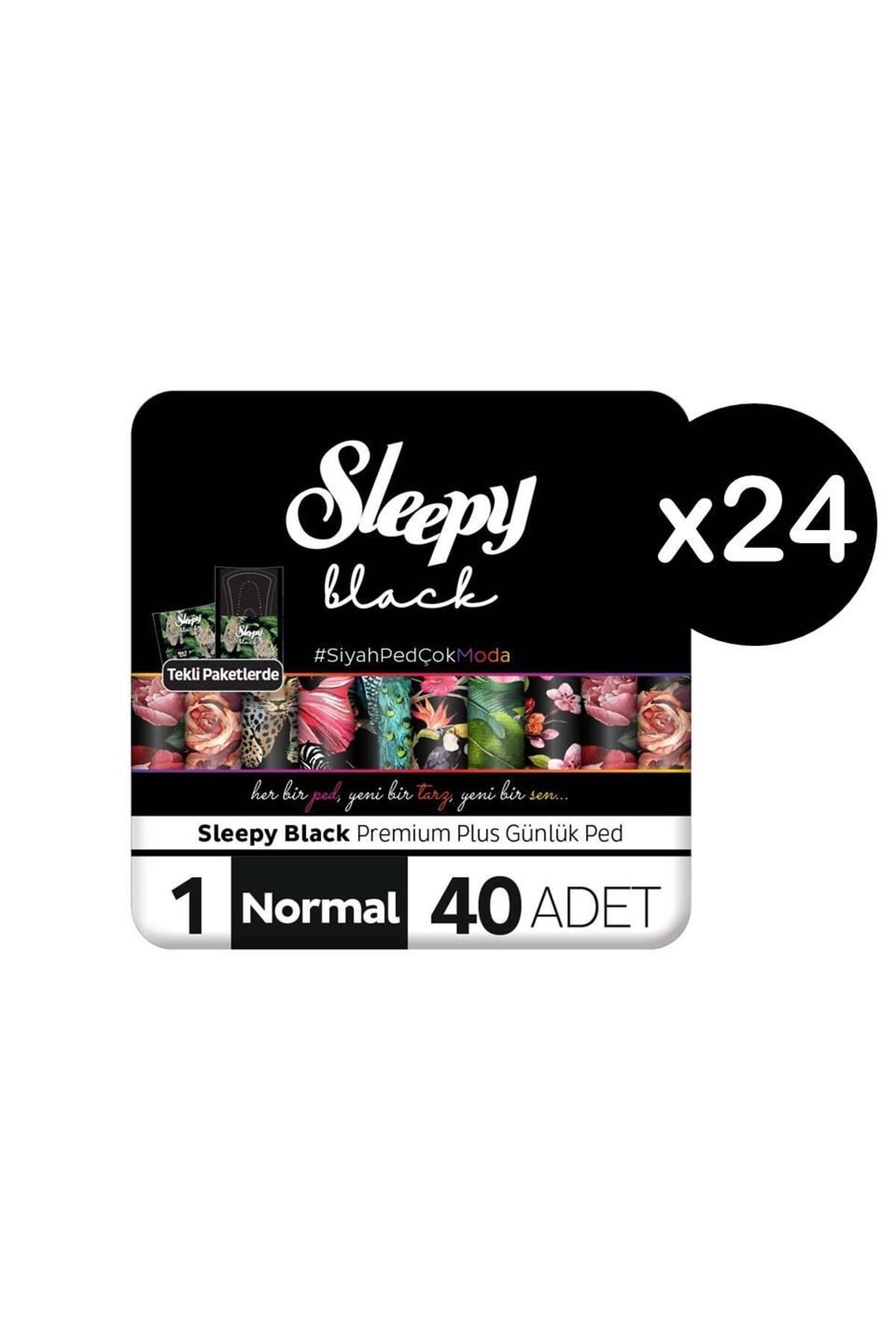 Sleepy Black Premium Plus Günlük Ped Normal 960 Adet (24 X 40'lı)