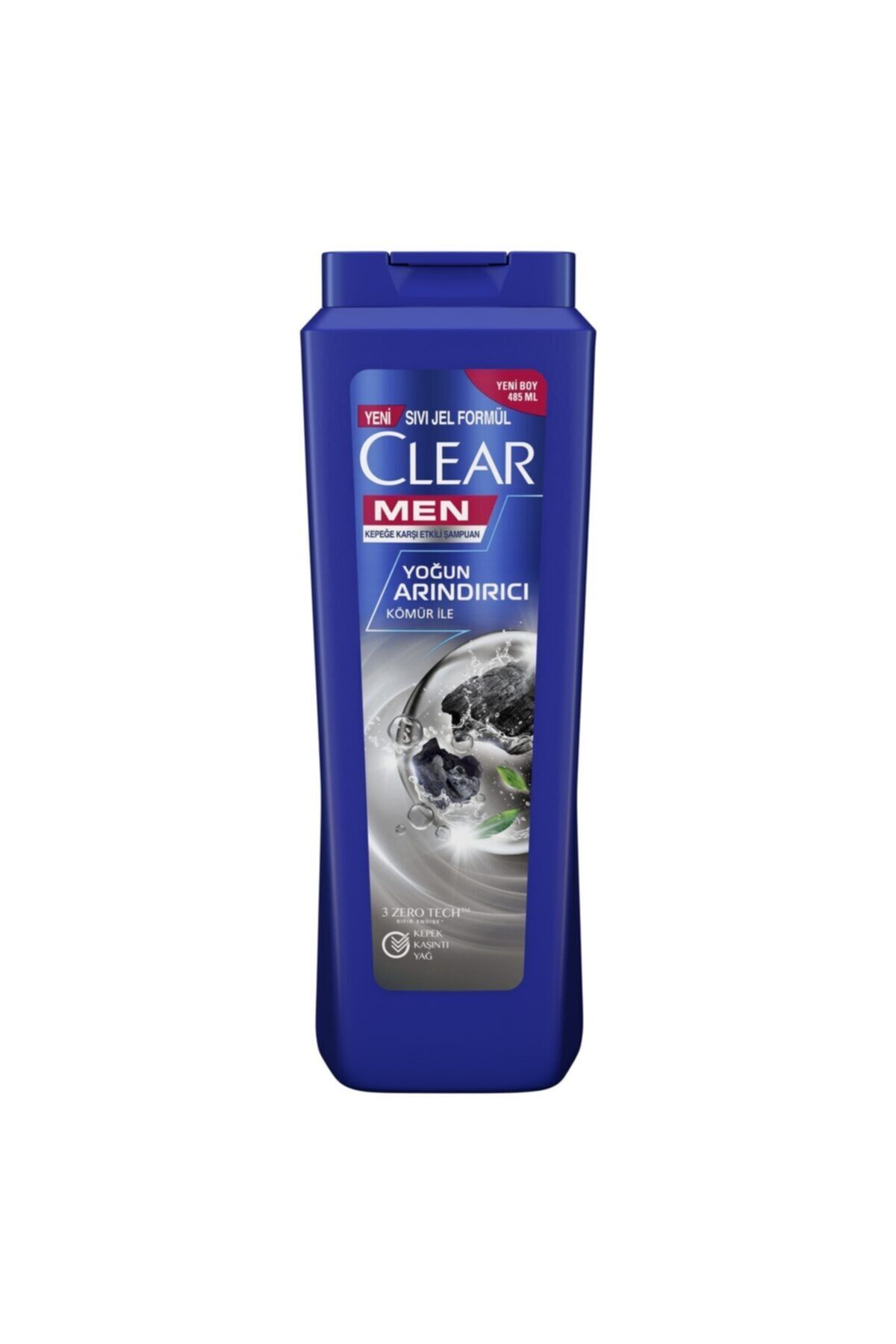 Clear Men Kepeğe Karşı Etkili Şampuan Yoğun Arındırıcı Kömür İle 485 ML