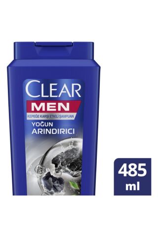 Clear Men Kepeğe Karşı Etkili Şampuan Yoğun Arındırıcı Kömür İle 485 ML
