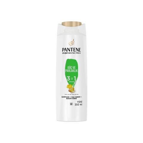 Pantene Şampuan Pro-V Doğal Sentez Güç ve Parlaklık 3'ü 1 Arada 350 ml