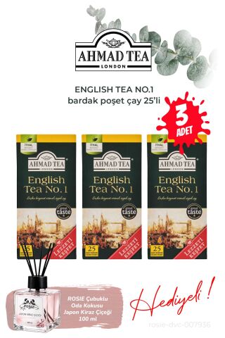 Bardak Poşet Çay 25'li English Tea No.1/3 paket ve Oda Kokusu