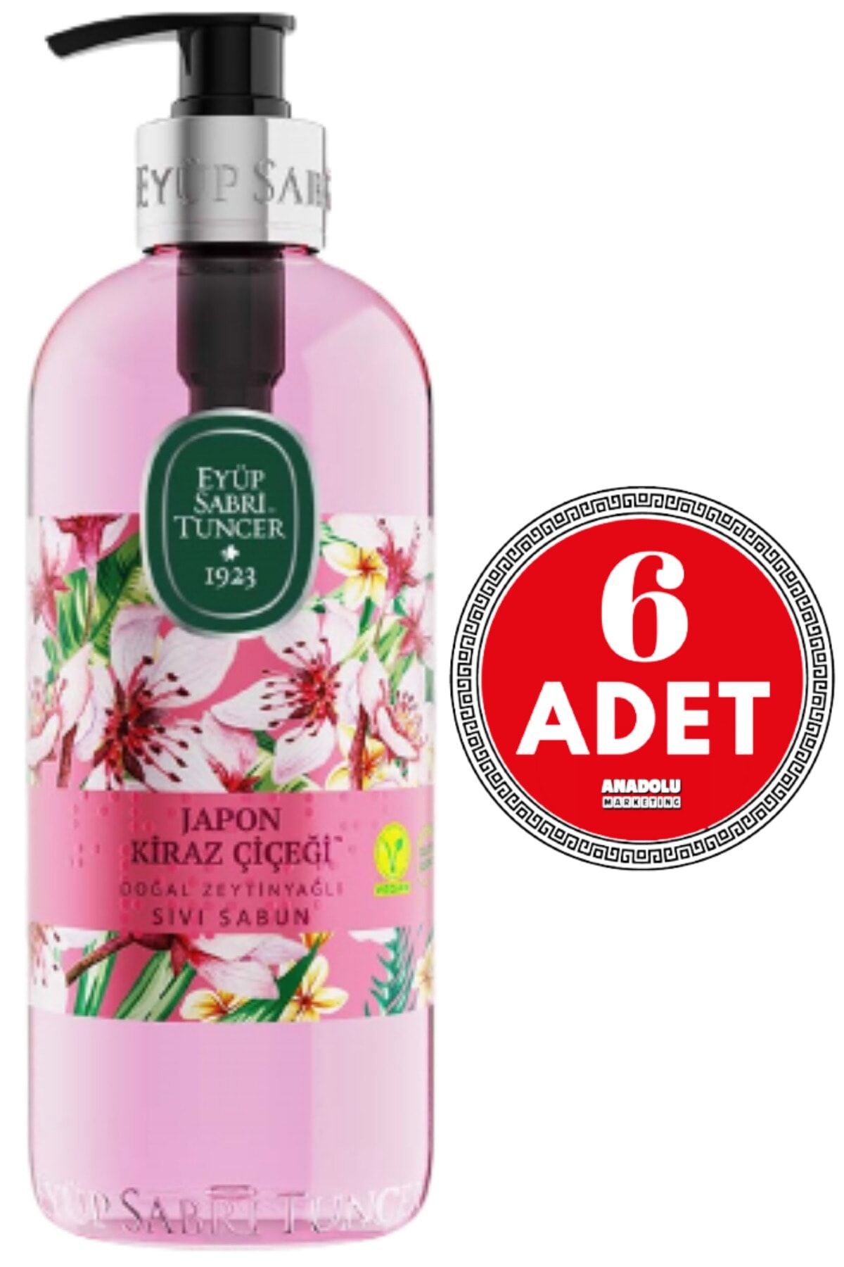 Eyüp Sabri Tuncer Japon Kiraz Çiçeği Sıvı Sabun 500 ml x 6 Adet