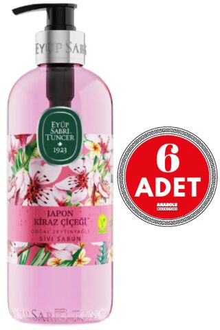 Eyüp Sabri Tuncer Japon Kiraz Çiçeği Sıvı Sabun 500 ml x 6 Adet