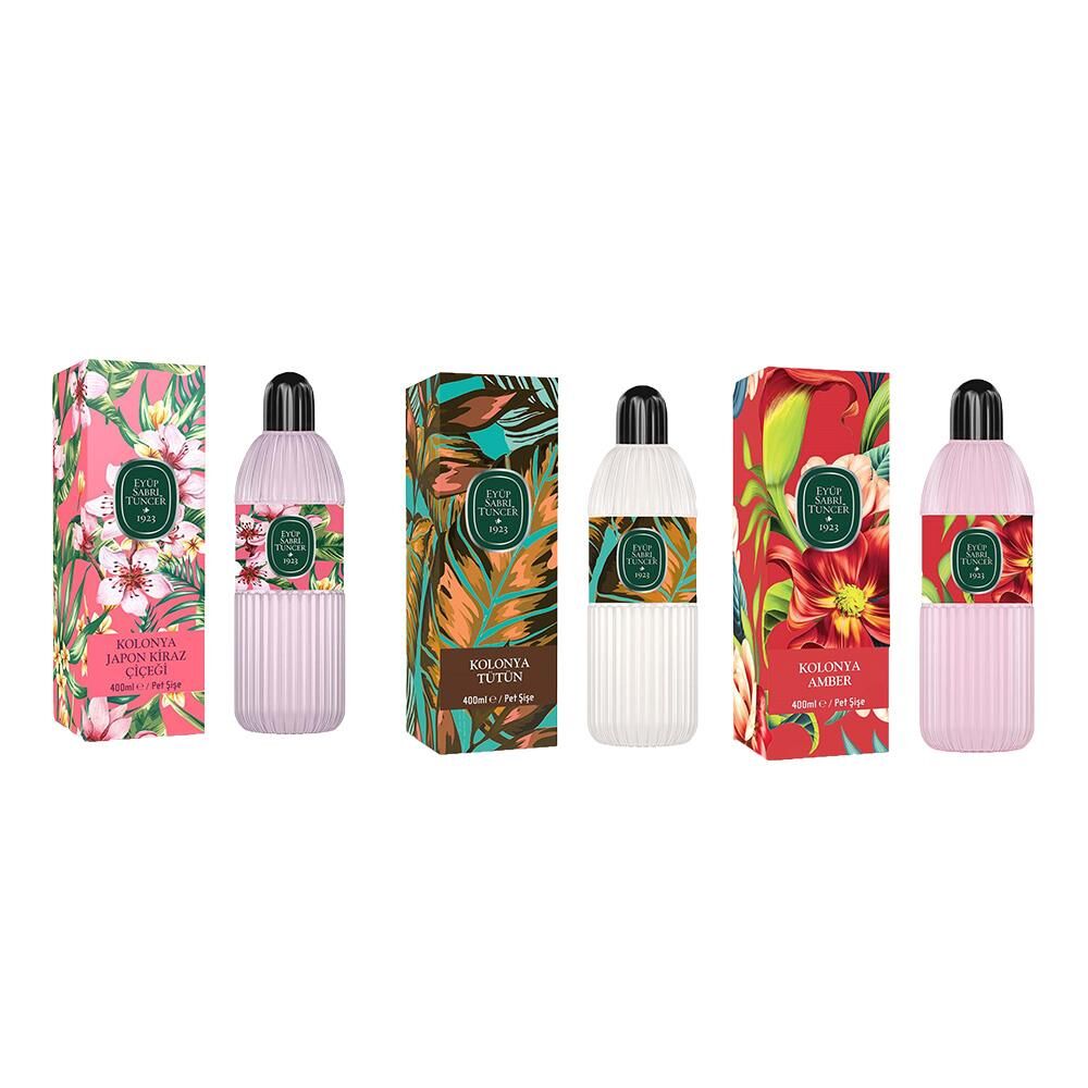 Eyüp Sabri Tuncer Kolonya Japon Kiraz Çiçeği, Tütün ve Amber Pet Şişe 400 ML