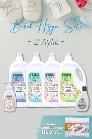 Green Clean Bebek Hijyen Seti 2 Aylık Hediyeli