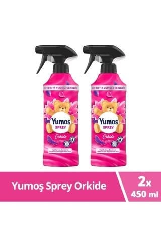 Yumoş Sprey Yıkaması Zor Eşyalar Için Orkide 450 ml x 2