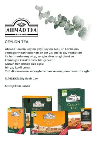 Bardak Poşet Çay 25'li Ceylon Tea 3 paket ve Oda Kokusu