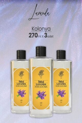 Rebul Lavanta Kolonya 270 ml x 3 Adet