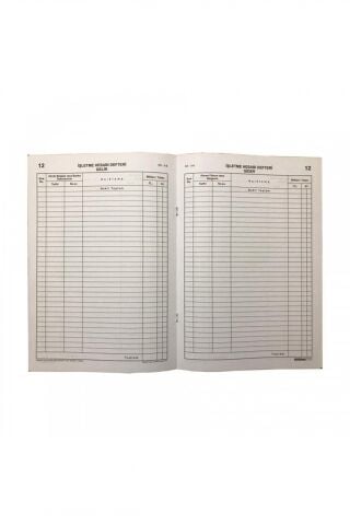 İşletme Hesabı Gelir-gider Defteri A4 Kalın Kapak