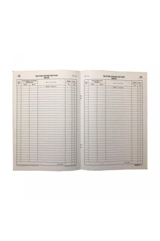 İşletme Hesabı Gelir-gider Defteri A4 Kalın Kapak