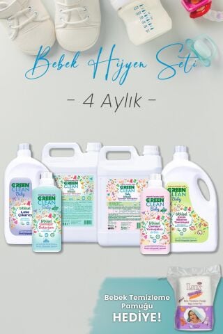 Green Clean Bebek Hijyen Seti 4 Aylık Hediyeli