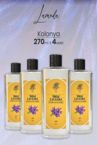 Rebul Lavanta Kolonya 270 ml x 4 Adet