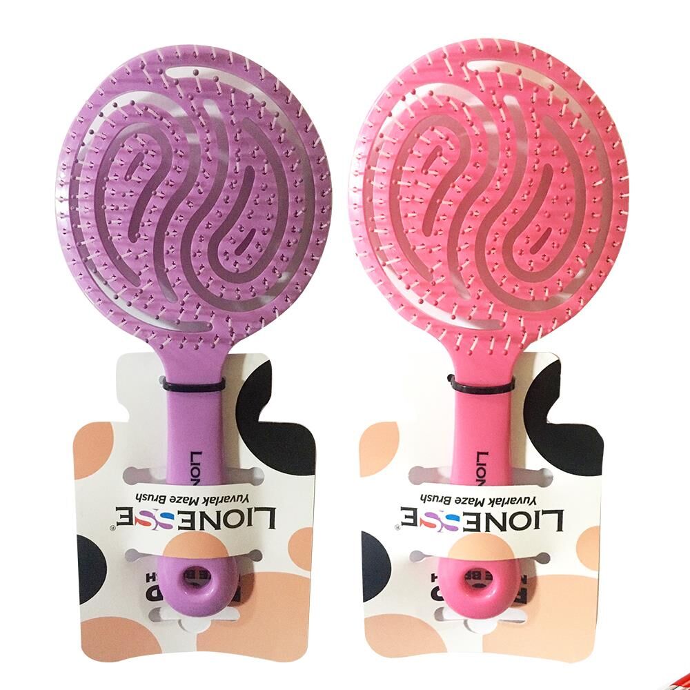 Tarko Lionesse Saç Fırçası Yuvarlak Mor ve Pembe