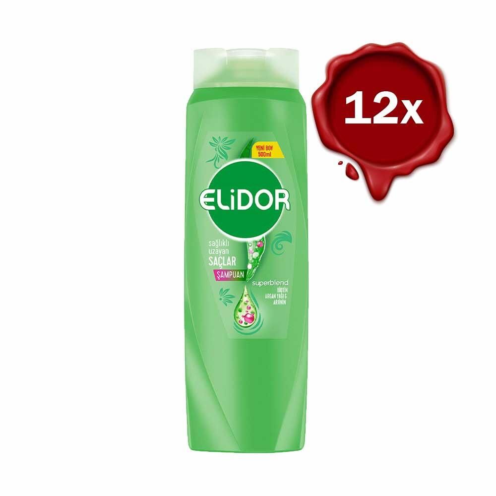 Elidor Superblend Saç Bakım Şampuanı Sağlıklı Uzayan Saçlar Biotin x 12