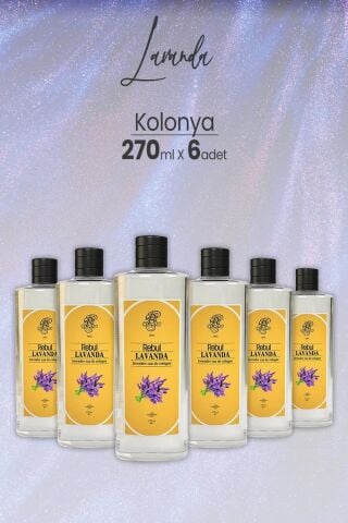 Rebul Lavanta Kolonya 270 ml x 6 Adet