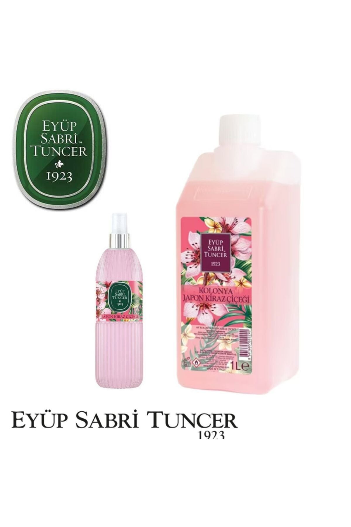 Japon Kiraz Çiçeği Kolonyası 1 Lt Koruma Kilitli Kapak Ve 150 ml Sprey