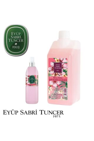 Japon Kiraz Çiçeği Kolonyası 1 Lt Koruma Kilitli Kapak Ve 150 ml Sprey