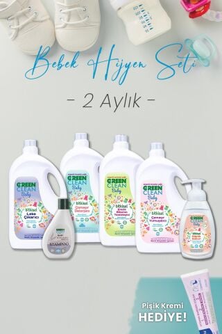 Green Clean Bebek Hijyen Seti 2 Aylık Hediyeli