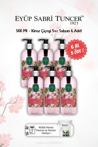 Japon Kiraz Çiçeği 500 Ml Sıvı Sabun 6 AL 5 ÖDE ve ROSIE Hediyeli