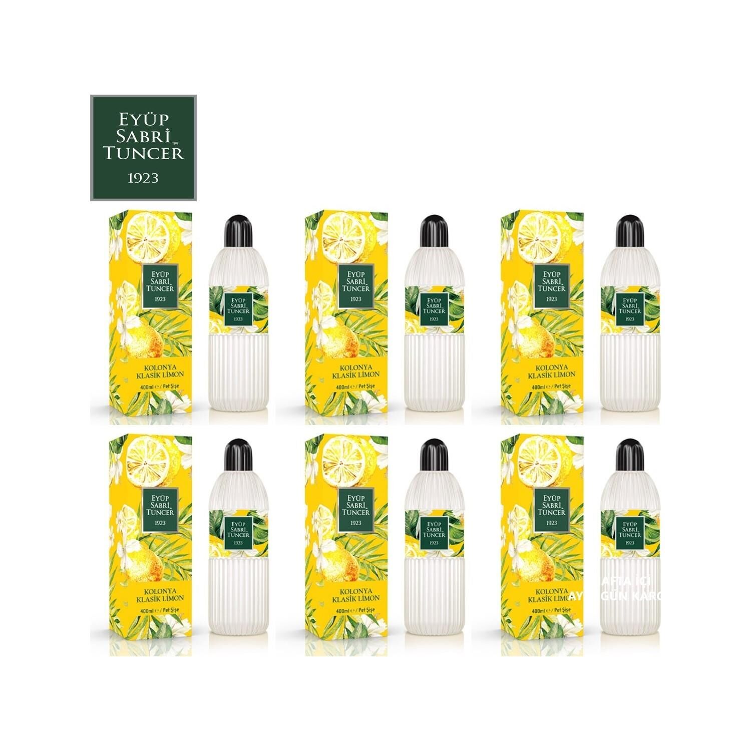 Eyüp Sabri Tuncer Klasik Limon Kolonyası 80 Derece Pet 400 ml x 6