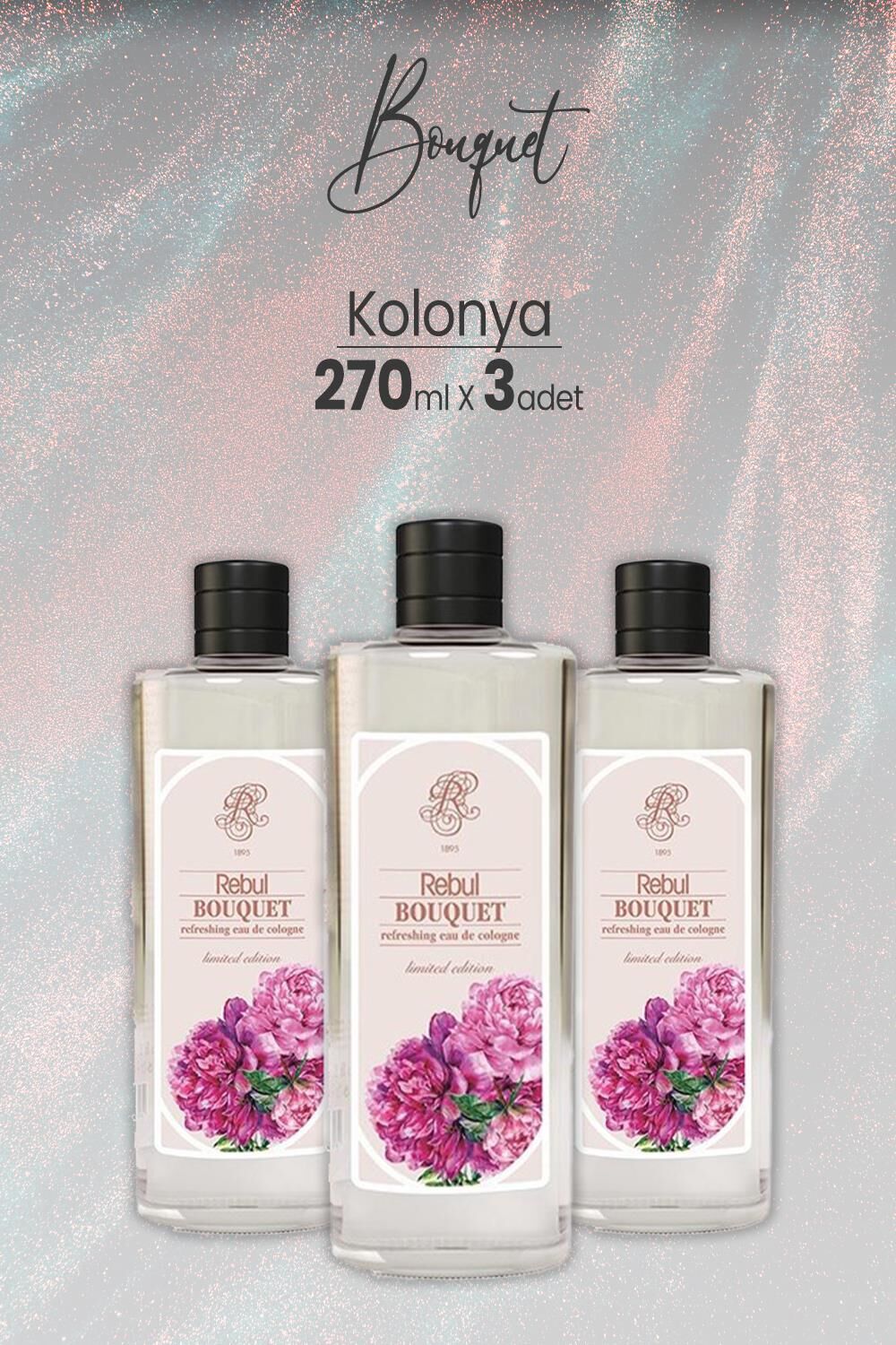 Rebul Bouquet Kolonya 270 ml x 3 Adet