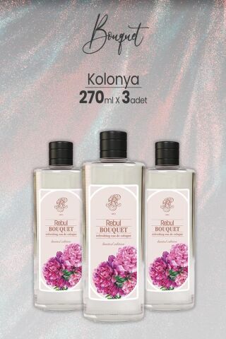 Rebul Bouquet Kolonya 270 ml x 3 Adet