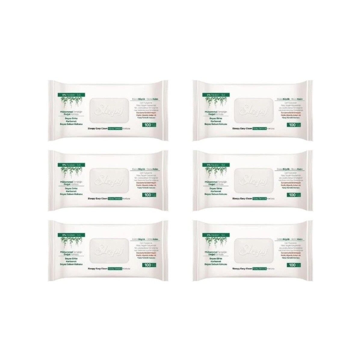 Sleepy Easy Clean Yüzey Temizlik Havlusu 100 Yaprak 6 Paket (600 Yaprak)