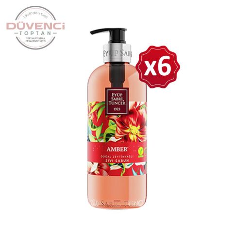 Eyüp Sabri Tuncer Amber Sıvı Sabun 500 ml x 6 Adet