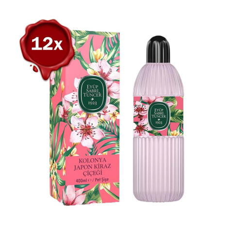 Eyüp Sabri Tuncer Japon Kiraz Çiçeği Kolonyası Pet Şişe 400 ML x 12