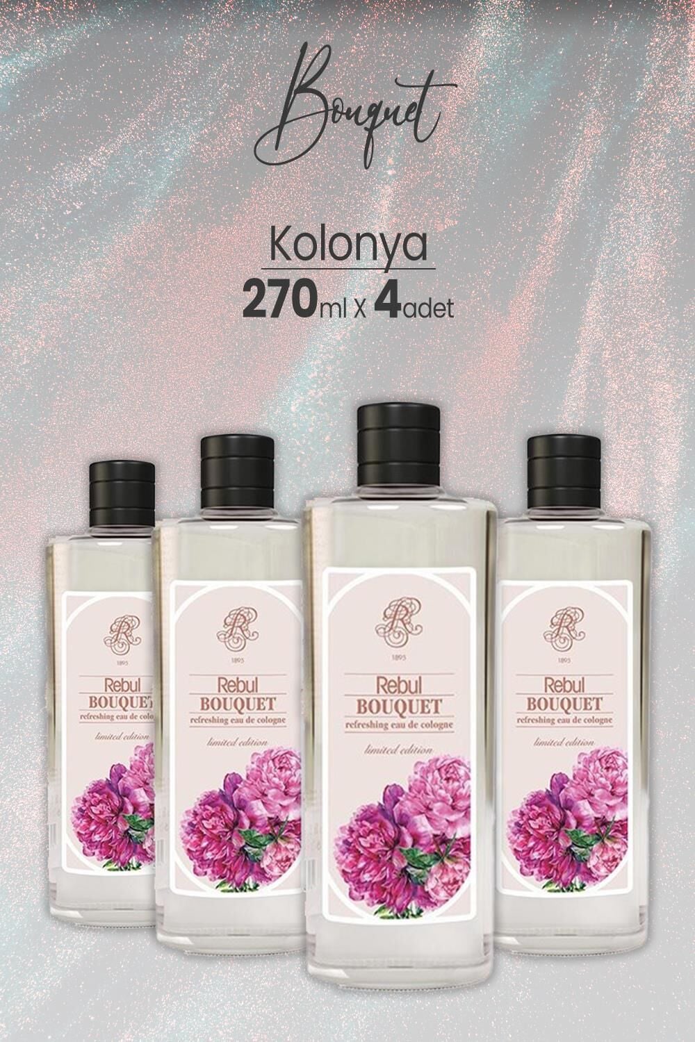 Rebul Bouquet Kolonya 270 ml x 4 Adet