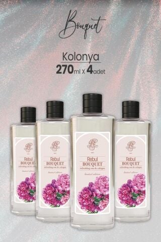 Rebul Bouquet Kolonya 270 ml x 4 Adet