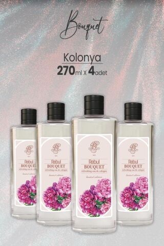 Rebul Bouquet Kolonya 270 ml x 4 Adet