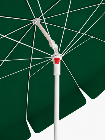 Yeşil Plaj Şemsiyesi 200 cm çap /10 telli, Polyester Kumaş