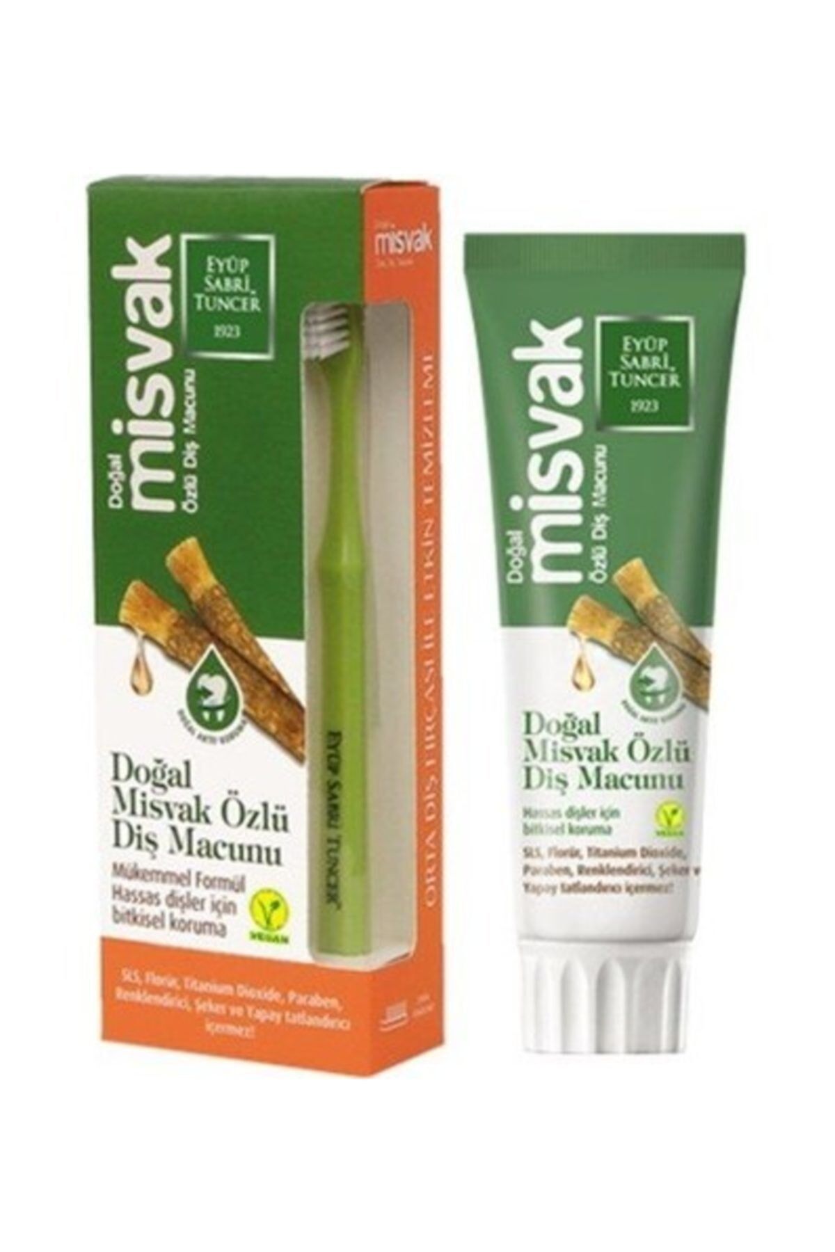 Eyüp Sabri Tuncer Doğal Misvak Özlü 75 ml Diş Macunu x 3 Adet