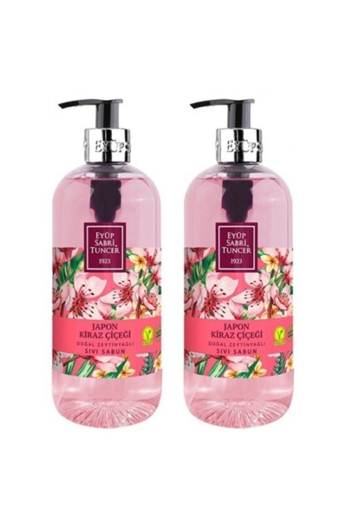 Japon Kiraz Çiçeği Doğal Zeytinyağlı Sıvı Sabun 500 Mlx2 Adet
