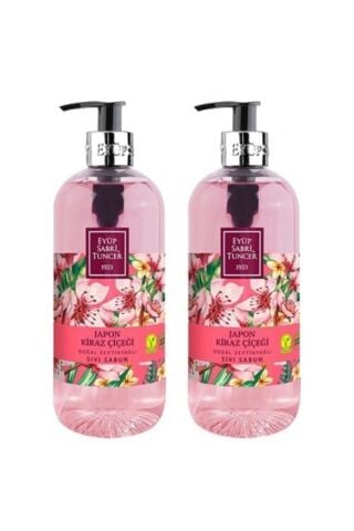 Japon Kiraz Çiçeği Doğal Zeytinyağlı Sıvı Sabun 500 Mlx2 Adet