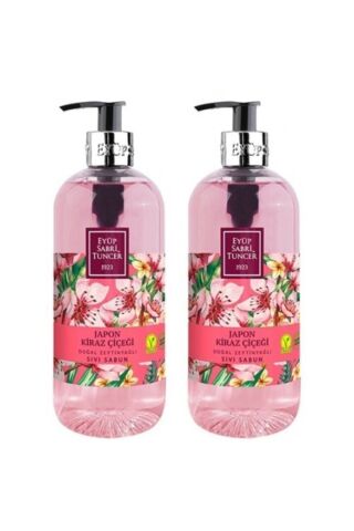 Japon Kiraz Çiçeği Doğal Zeytinyağlı Sıvı Sabun 500 Mlx2 Adet