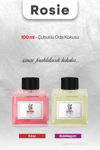 ROSIE Kiraz ve Bubblegum 100 ml Çubuklu Oda Kokusu