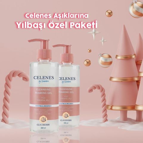 Celenes By Sweden Yılbaşı Paketi Cloudberry Temizleme Jeli 250 ml x 2