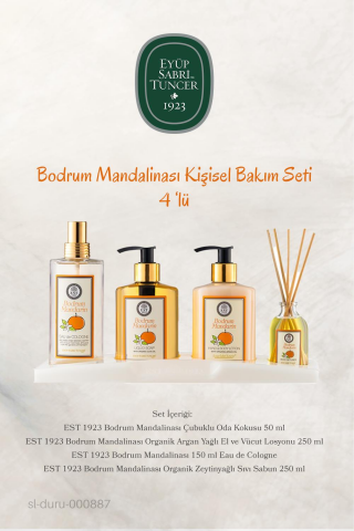 3 Adet Eyüp Sabri Tuncer Bodrum Mandalinası 4'lü Kişisel Bakım Seti ve ROSIE Pamuk