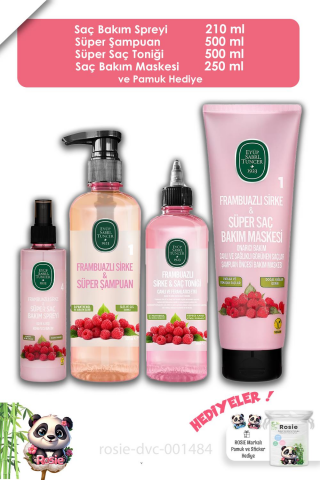 EST Frambuazlı Süper Saç Bakım Seti 4'lü ve ROSIE