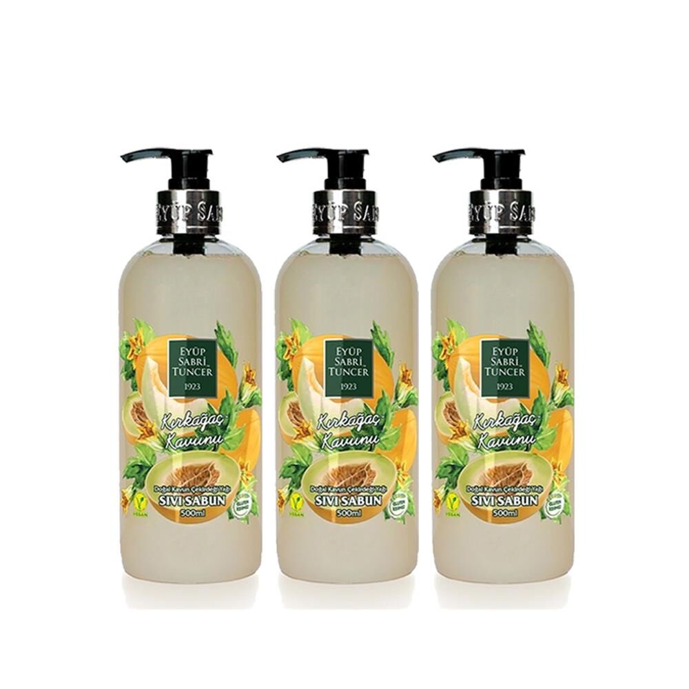 Eyüp Sabri Tuncer Kırkağaç Kavunu Sıvı Sabun 500 ml x 3 Adet