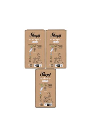 Sleepy Ecologic Premium Plus Günlük Ped Uzun 32'li (3 Paket) Ped